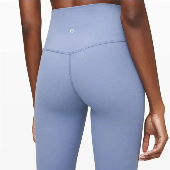 Lululemon Align Leggings Crop Legging Cropped 21" Pant Light Tempest Blue Size 4 - Picture 4 of 14